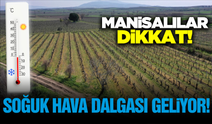 Zirai don uyarısı yapıldı! Manisa'da hava sıcaklıkları 10-15 derece düşecek