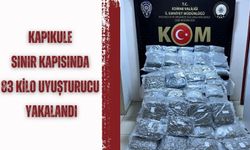 Kapıkule sınır kapısında 83 kilo uyuşturucu yakalandı