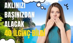 Aklınızı Başınızdan Alacak 40 İlginç Bilgi! Hayatınız Değişecek