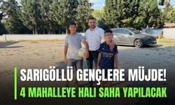 Sarıgöl'ün 4 mahallesine halı saha müjdesi