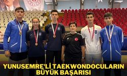 Yunusemre Belediyespor'un taekwondocuları farklarını ortaya koydu