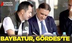 Baybatur, Gördes Karayolu çalışmalarını inceledi