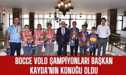 Bocce Volo Şampiyonları Başkan Kayda'nın konuğu oldu