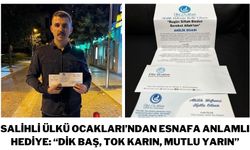 Salihli Ülkü Ocakları’ndan esnafa ahilik duası ve siftah parası