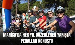 Manisa'da her yıl düzenlenen yarışta pedallar konuştu