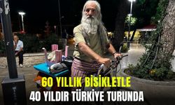 60 yıllık bisikletle bakın ne yapıyor