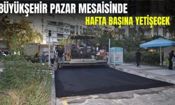 Büyükşehir pazar mesaisinde