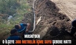 MASKİ'den o ilçeye 300 metrelik içme suyu şebeke hattı