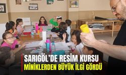 Sarıgöl'de resim kursuna ilgi büyük