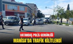 Bisiklet turu Manisa'da trafiği kilitledi