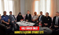 Vali Enver Ünlü, Ahmetli'yi ziyaret etti