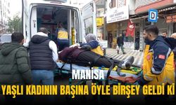 Manisa'da otobüs durağında düşen kadın hastaneye kaldırıldı