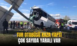 Denizli'de büyük kaza | Tur otobüsü ile otobüs çarpıştı