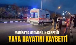 Manisa'da otomobilin çarptığı yaya hayatını kaybetti