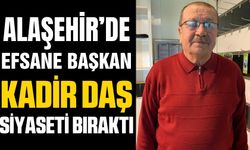 Alaşehir'in efsane belediye başkanı siyasete veda ettiğini açıkladı