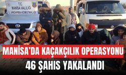 Manisa'da operasyon | 44 şahıs ve 2 Türk organizatör yakalandı