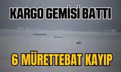 Marmara denizinde şok! Kargo gemisi battı 6 mürettebat kayıplar arasında