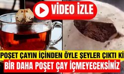 Poşet çaylar sağlıklı mı? Poşet çayların içinden kurt çıkma videosu