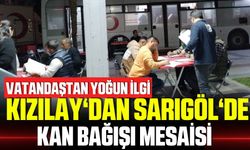 Kızılay'dan Sarıgöl'de Kan Bağışı Mesaisi