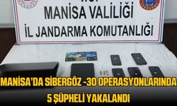 Manisa'da Sibergöz-30 operasyonlarında 5 şüpheli yakalandı