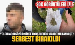 Görenleri hayrete düşürdü | Yolculara aldırış etmeden uyuşturucu madde kullandı