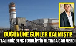 Talihsiz genç,  Forkliftin altında kalarak can verdi