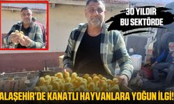 Alaşehir’de kanatlı hayvan satıcılarında yoğunluk arttı