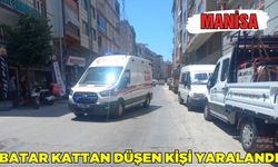 Manisa'da tadilat yaptığı dükkanın batar katından düşen kişi yaralandı