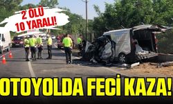 İş servisi ile panelvan kafa kafaya çarpıştı: 2 ölü 10 yaralı!