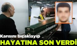 Koca karısını bıçakladıktan sonra hayatına son verdi