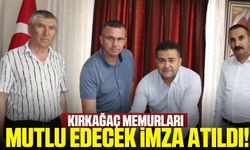 Kırkağaç Belediyesinden Memurların Yüzünü Güldüren İmza!