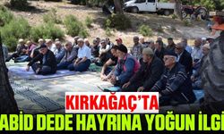 Kırkağaç'ta Abid Dede hayrına vatandaşlardan yoğun ilgi