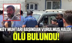 Köy muhtarı başından vurulmuş halde ölü bulundu!