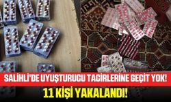 Manisa'da uyuşturucu tacirlerine şafak baskını! 11 kişi yakalandı!