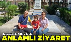 Şehadetinin 102. yılında torunlarından ziyaret