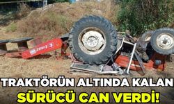 Traktör şarampole uçtu: 1 ölü