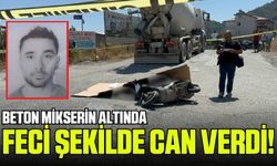 Beton mikserin altına giren motosikletli hayatını kaybetti