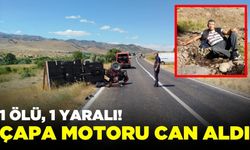 Çapa motoru devrildi: 1 ölü, 1 ağır yaralı!