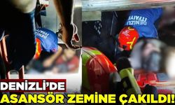 Denizli'de asansör zemine çakıldı: 4 yaralı