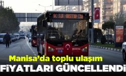 Manisa'da Toplu Ulaşım Ücretleri Yeniden Belirlendi