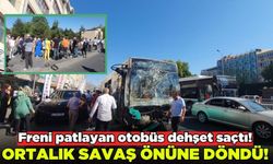 Freni patlayan otobüs dehşet saçtı: 4 yaralı