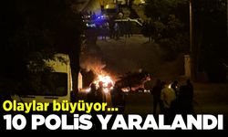 Kayseri'deki olaylarda 10 polis yaralandı