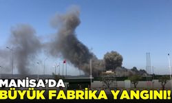 Manisa'da fabrika yangını!