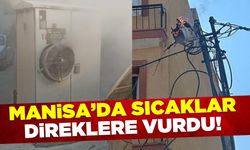 Manisa'da Sıcaklar Direklere Vurdu: Saruhanlı'da Elektrik Kabloları Yandı!