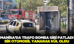 Manisa'da trafo bomba gibi patladı!