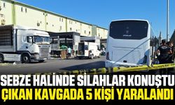 Sebze-meyve halinde silahlar konuştu: 5 yaralı