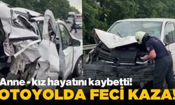 Minibüs hafif ticari araca arkadan çarptı:2 ölü,4 yaralı!