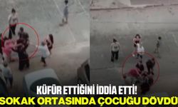 Yaşlı adam tartıştığı çocuğu sokak ortasında dövdü!