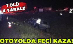 Yolcu otobüsü ile otomobil çarpıştı: 1 ölü 4 yaralı