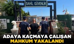 İzinli çıktı, adaya yüzerek kaçmaya çalıştı: Yakalandı!